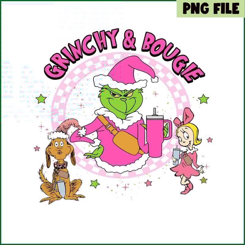 CRM13112375-Grinchy And Bougie PNG, Christmas Tree PNG, Grinch Era PNG.png