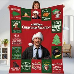 national lampoon's christmas vacation clark griswold blanket, christmas movie blanket, christmas gifts, movie christmas