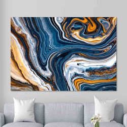 black and copper marble, copper art canvas, marble wall decor, black marble art, abstract marble wall decor, black canva