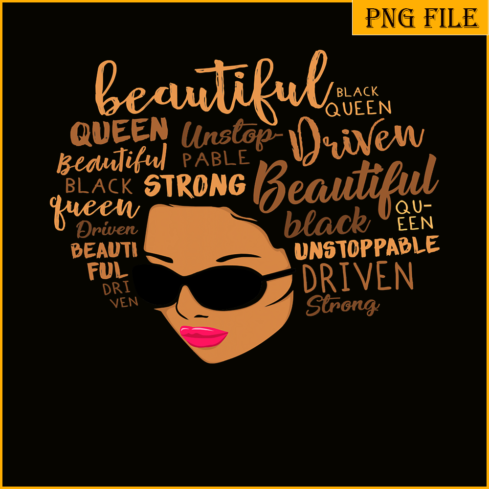 QUE15112313-Black Girls PNG, Afro Words PNG, Unstoppable Queen PNG.png