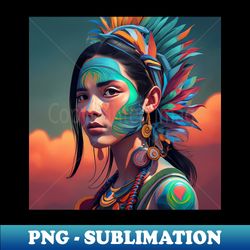 Native Indigenous Art Photorealism - PNG Transparent Digital Download File for Sublimation - Bring Your Designs to Life
