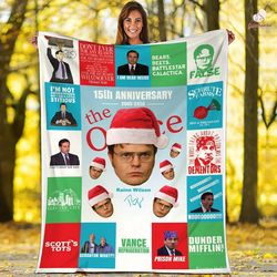 the office tv series fleece blanket, the office fans fleece blanket, the office movie blanket, gift for fan, christmas g