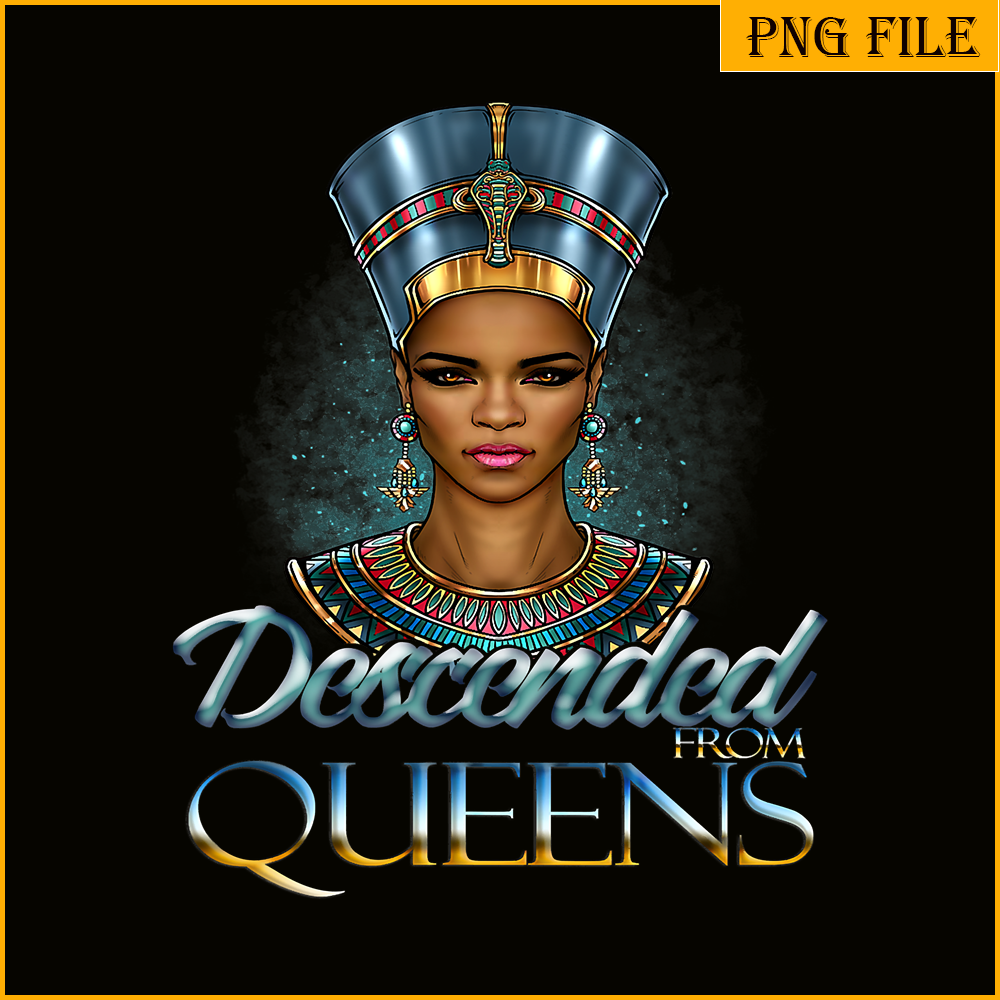QUE15112341-Desconded Queen PNG, Black Queen PNG, Magic Egypt PNG.png