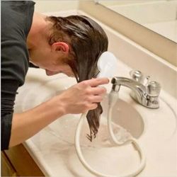 1.1m Handheld Portable Sink Faucet Pet Shower Sprinkler Hose Accessory Washing Sprinkler Kit