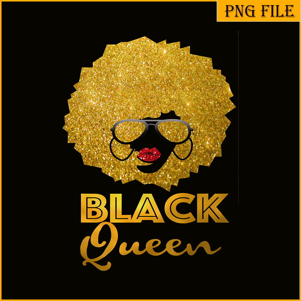 QUE301023117-Black Queen PNG, Black Lives Matter PNG, Black And Gold PNG.png