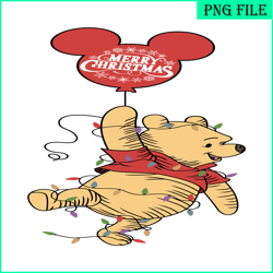 winnie the pooh merry christmas svg png dxf eps jpg