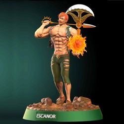 seven deadly sins – escanor statue