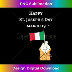 Happy St. Joseph's Day Sicilian Cannoli American Italian - Artisanal Sublimation PNG File - Access the Spectrum of Sublimation Artistry