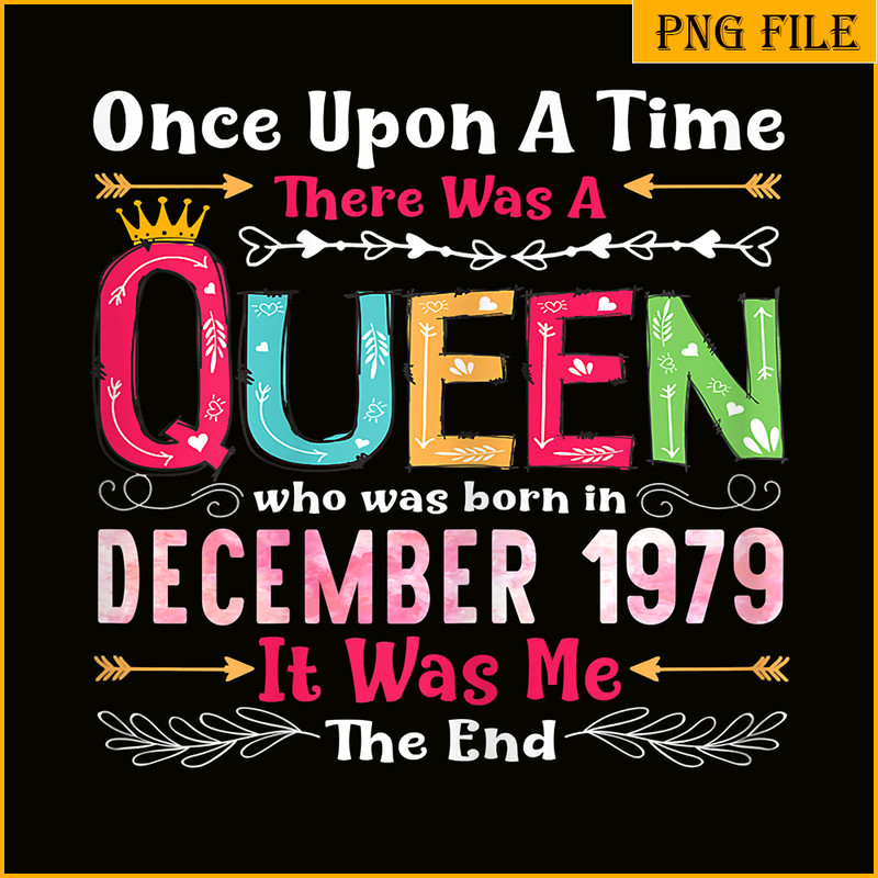 QUE30102352-Queen Was Born In December 1979 PNG, Happy Birthday PNG, Birthday Queen PNG.png