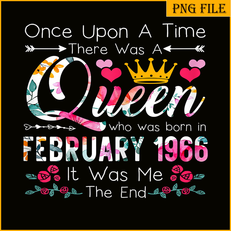 QUE30102371-Queen Was Born In February 1976 PNG, Happy Birthday PNG, Birthday Queen PNG.png