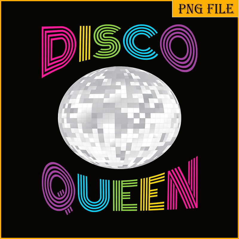 QUE30102380-Disco Queen PNG, Retro Dance PNG, Fabulous Queen PNG.png