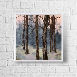 Forest Landscape Oil Painting Original