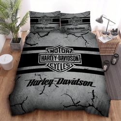 Harley Davidson Bedding Set Cover Design 3D - M101925