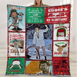cousin eddie national lampoon christmas vacation blanket, cousin eddie christmas vacation blanket, cousin eddie throw bl