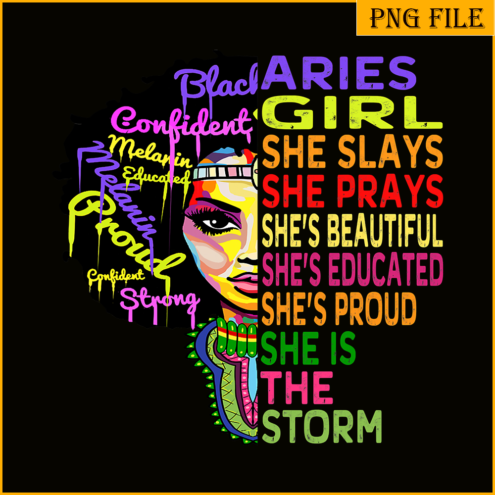 QUE31102327-Aries Girls Slay PNG, Birthday Queen PNG, Happy Birthday PNG.png
