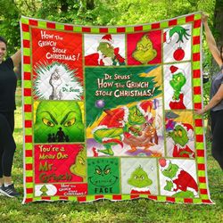 how the grinch stole christmas blanket grinch face blanket, christmas gift, birthday gifts ,anniversary blanket, christ