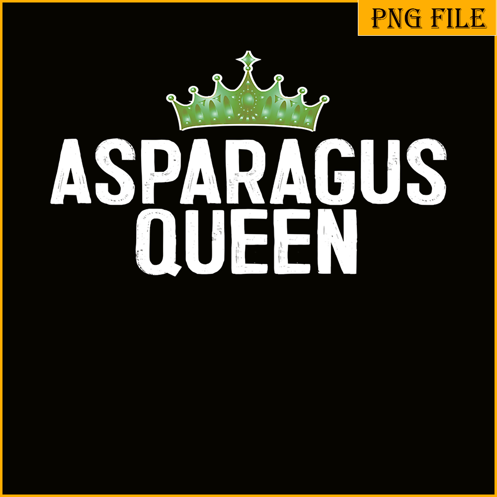 QUE31102340-Asparagus Queen PNG, Vegan Queen PNG, Vegetarian PNG.png