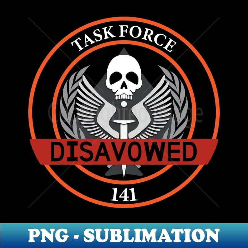 Task Force 141 Disavowed - Instant PNG Sublimation Download | Inspire ...
