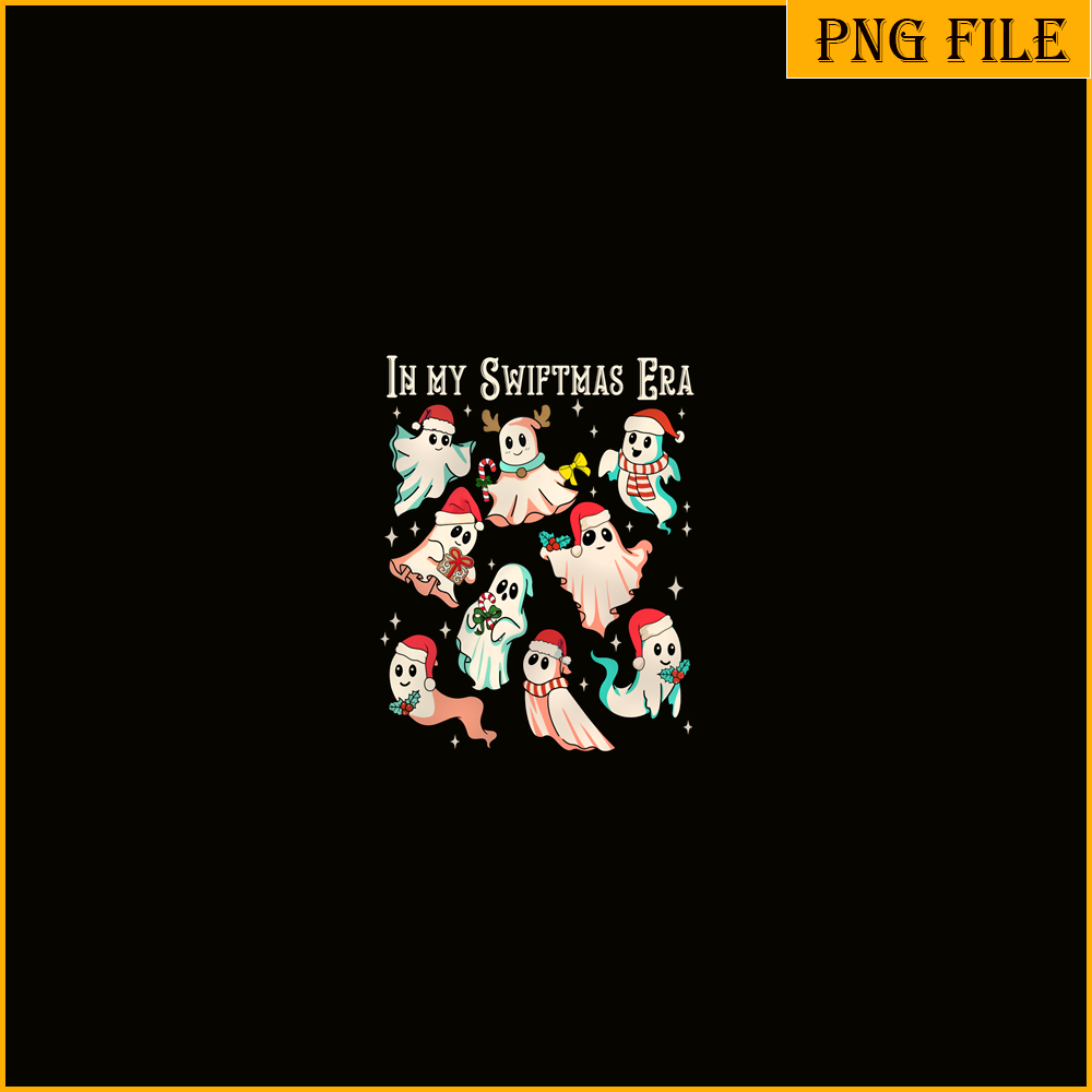 TLS13112309-In My Swiftmas Era PNG, Funny Ghost PNG, Retro Christmas PNG.png