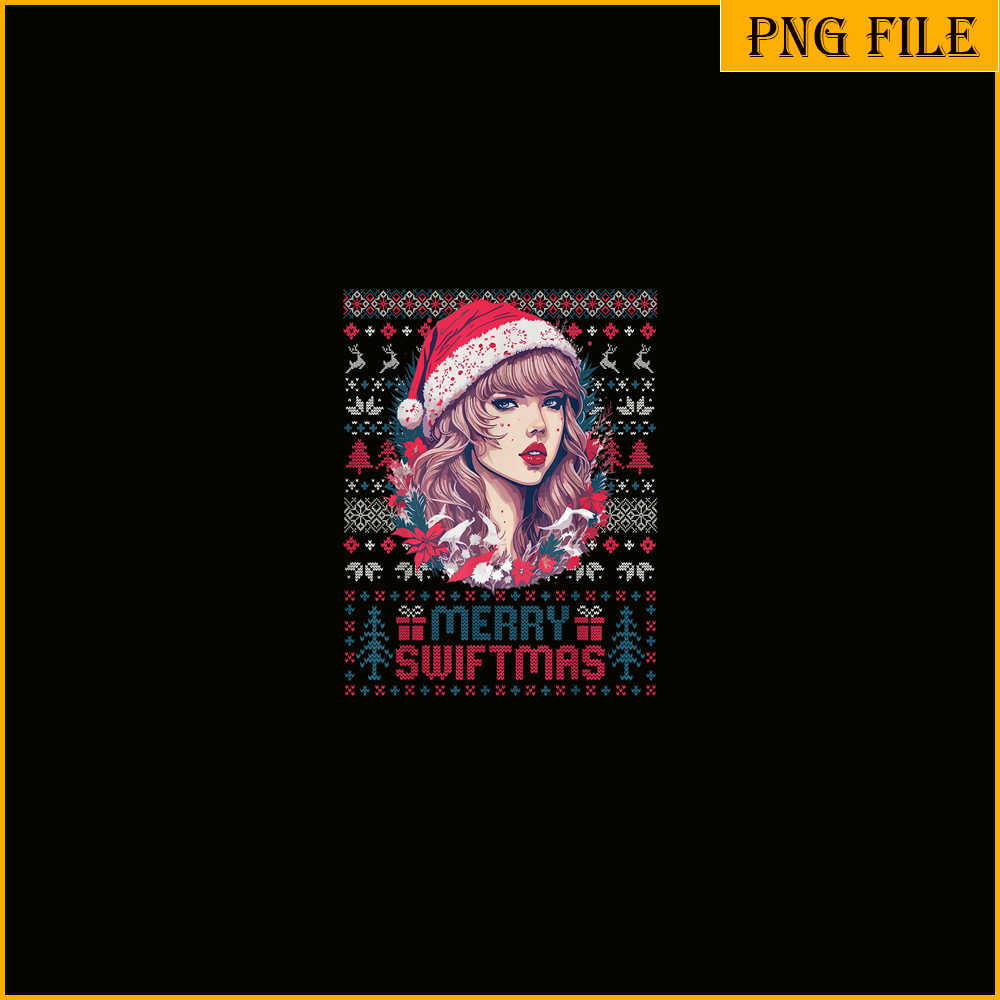 TLS13112319-Merry Swiftmas Era PNG, Vintage Art Taylor PNG, Christmas Holiday PNG.png
