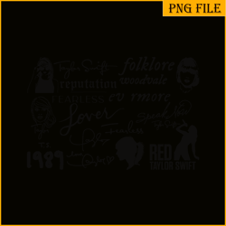 albums svg png dxf pdf eps, taylor swift svg, song of taylor svg