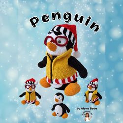crochet pattern "penguin". english version pattern.