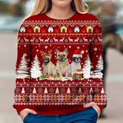 french bulldog christmas – ugly christmas sweater – 3d sweater for men women