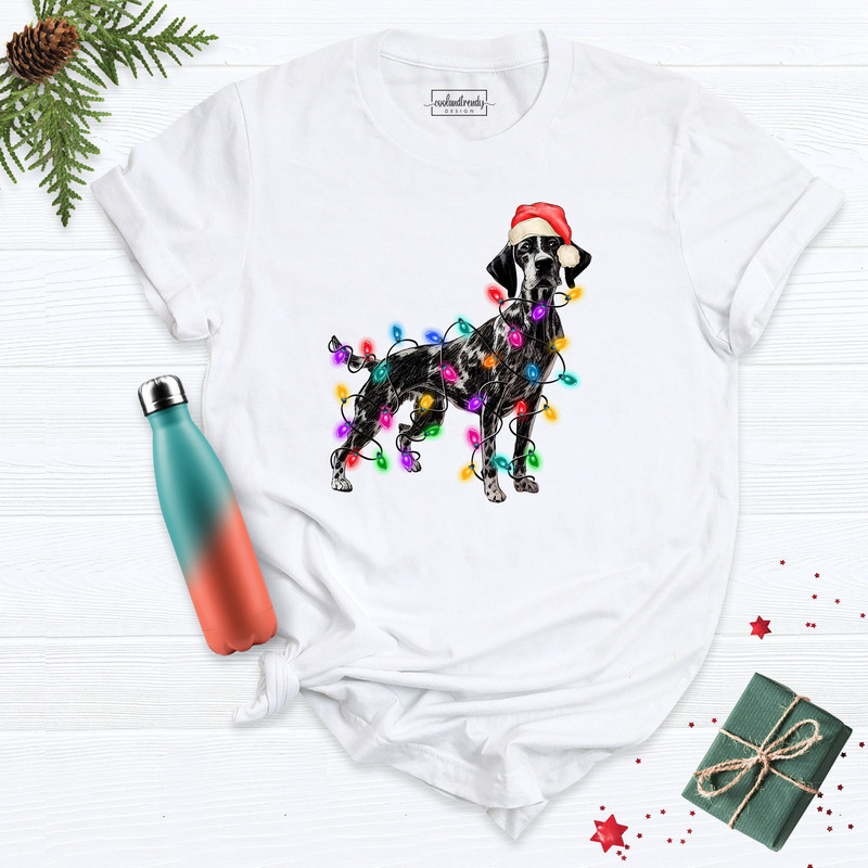 German Shorthaired Christmas Tee, Christmas Dog Shirt, Winter Dog Mom Xmas Shirt, German Shorthaired Shirt, GSP Christmas Shirt, Xmas Shirt.jpg