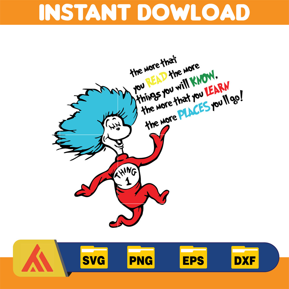 Dr Seuss Svg, Cat In The Hat SVG, Dr Seuss Hat SVG, Green Eggs And Ham Svg, Dr Seuss for Teachers Svg, Cricut, Thing Svg (900).jpg