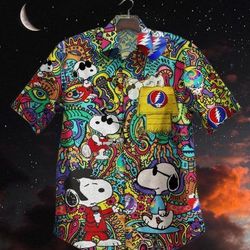 gettyshirt hot tropical vintage grateful dead cotton mens hawaiian shirt