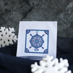 Cross stitch pattern Snowflake, quick cross stitch pattern PDF, simple cross stitch chart Christmas, gift idea DIY