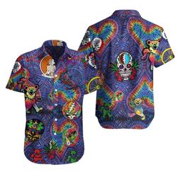 gettyshirt tropical vintage grateful dead cotton mens hawaiian shirt