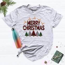 ladies merry christmas shirt, christmas shirt, women christmas gift tee, happy christmas shirt, womens holiday shirt, ch