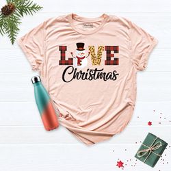 love christmas shirt, christmas santa shirt, christmas shirt for women, christmas family tee, cute christmas t-shirt, ch