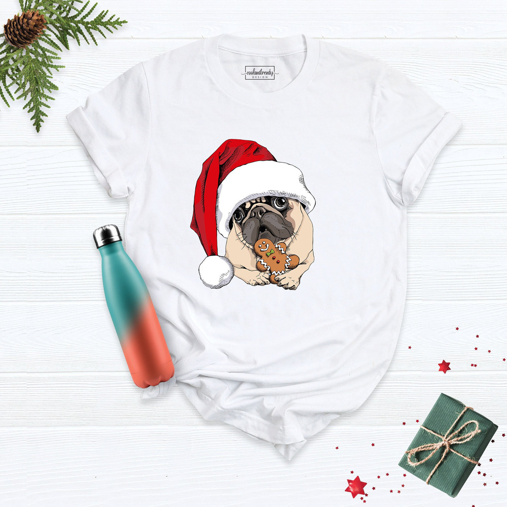 Merry Pug Shirt, Christmas Pug Shirt, Christmas TShirt, Santa Pug Christmas Shirt, Pug Lover Shirt, Pug Christmas Light Shirt, Pug Dog Shirt.jpg