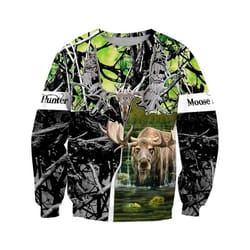 moose hunting camo hoodie