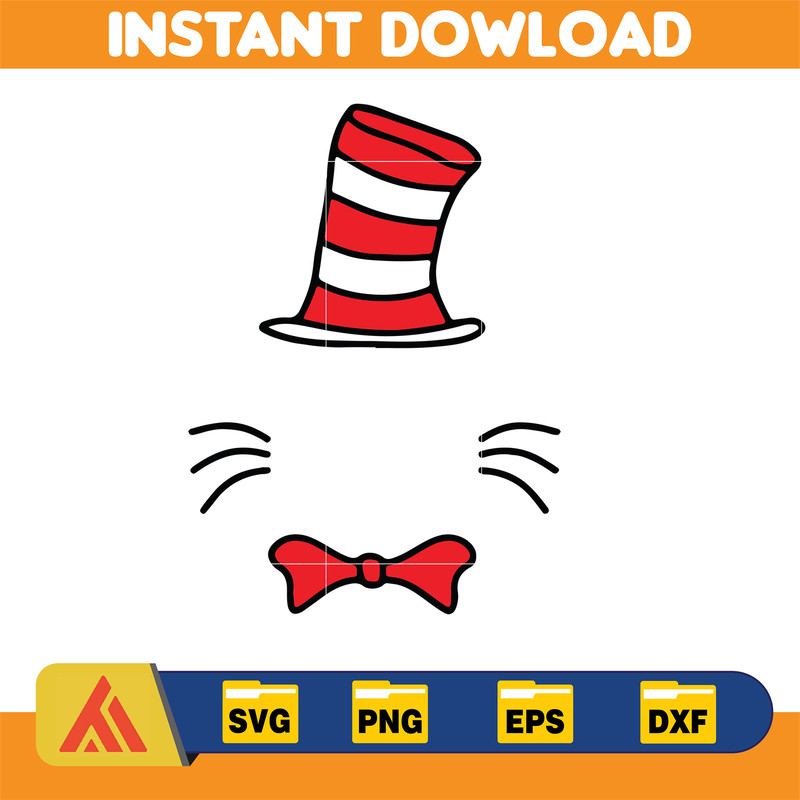 Dr Seuss Svg, Cat In The Hat SVG, Dr Seuss Hat SVG, Green Eggs And Ham Svg, Dr Seuss for Teachers Svg, Cricut, Thing Svg (904).jpg