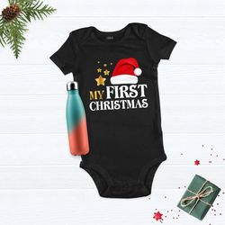 my first christmas shirt, 1st christmas matching family t-shirt, custom first christmas tees, first christmas as daddy s