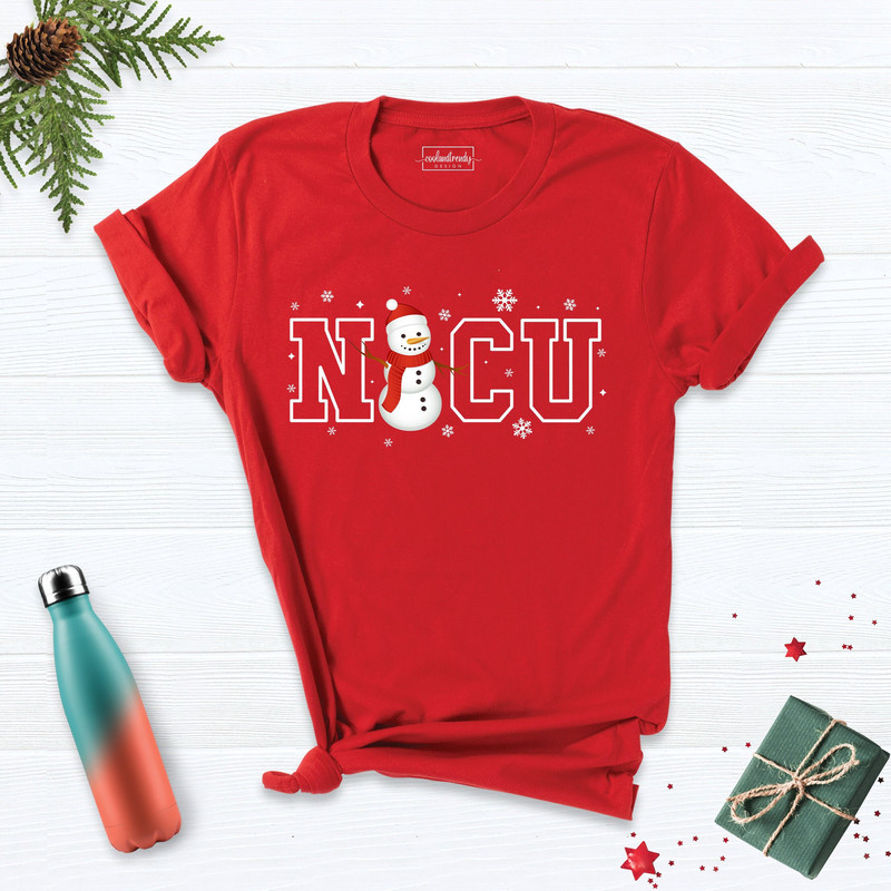 NICU Christmas Shirt, NICU Nurse Gift Tee, Cute Christmas Shirt, Gift For NICU Nurse Tee, Christmas Shirt, NIcu Christmas Party Tee.jpg