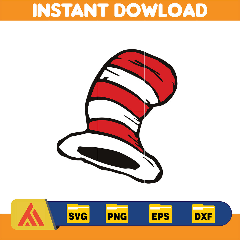 Dr Seuss Svg, Cat In The Hat SVG, Dr Seuss Hat SVG, Green Eggs And Ham Svg, Dr Seuss for Teachers Svg, Cricut, Thing Svg (925).jpg