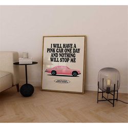 retro wall art funky decor, preppy aesthetic poster