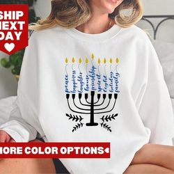 Happy Hanukkah Shirt, Jewish Shirt, Holiday Hanukkah Shirt, Hanukkah Shirt, Jewish Saying Shirt, Holiday Shirt, Religiou