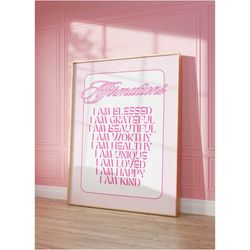 aura wall art preppy art print out poster