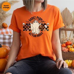 Halloween Crewneck Sweatshirt, Halloween Gifts, Spooky Season Clothing, Ghost Graphic Tees, Gift for Her, Pumpkin Shirt,