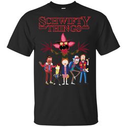rick and morty stranger things parody t-shirt