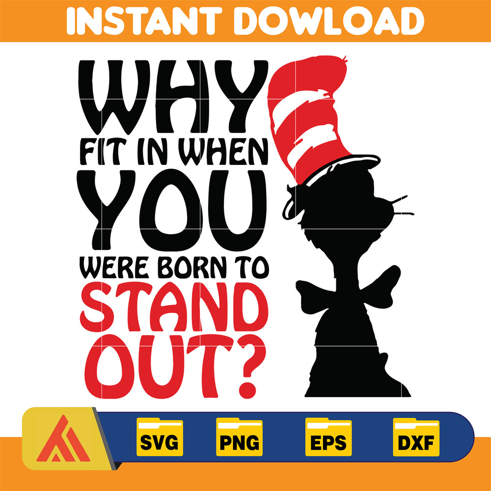 Dr Seuss Svg, Cat In The Hat SVG, Dr Seuss Hat SVG, Green Eggs And Ham Svg, Dr Seuss for Teachers Svg, Cricut, Thing Svg (964).jpg
