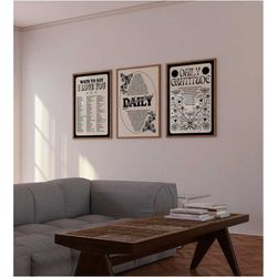 spiritual affirmation wall art funky decor aesthetic poster