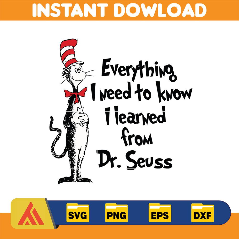 Dr Seuss Svg, Cat In The Hat SVG, Dr Seuss Hat SVG, Green Eggs And Ham Svg, Dr Seuss for Teachers Svg, Cricut, Thing Svg (995).jpg