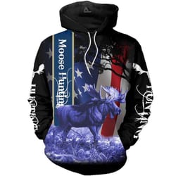 moose hunting t217 hoodie