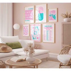 preppy room decor aesthetic posters and prints wall